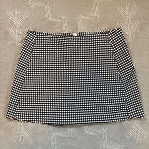 Urban Outfitters Black and White Gingham Mini Skirt